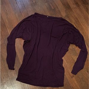 Emma’s Closet Purple tapered Piko style top